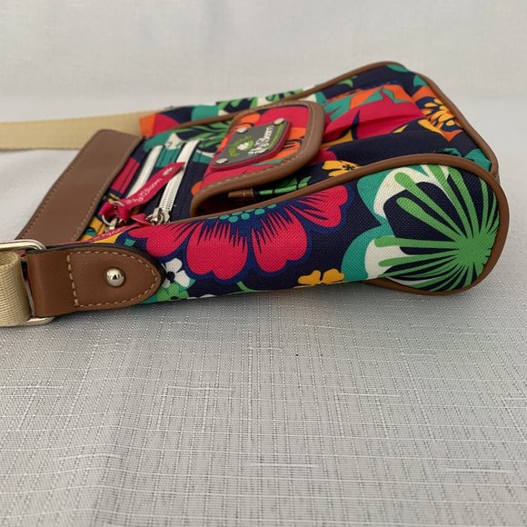 Green Living LILY BLOOM Floral Fiesta Cross Body Shoulder Bag - Picture 11 of 13